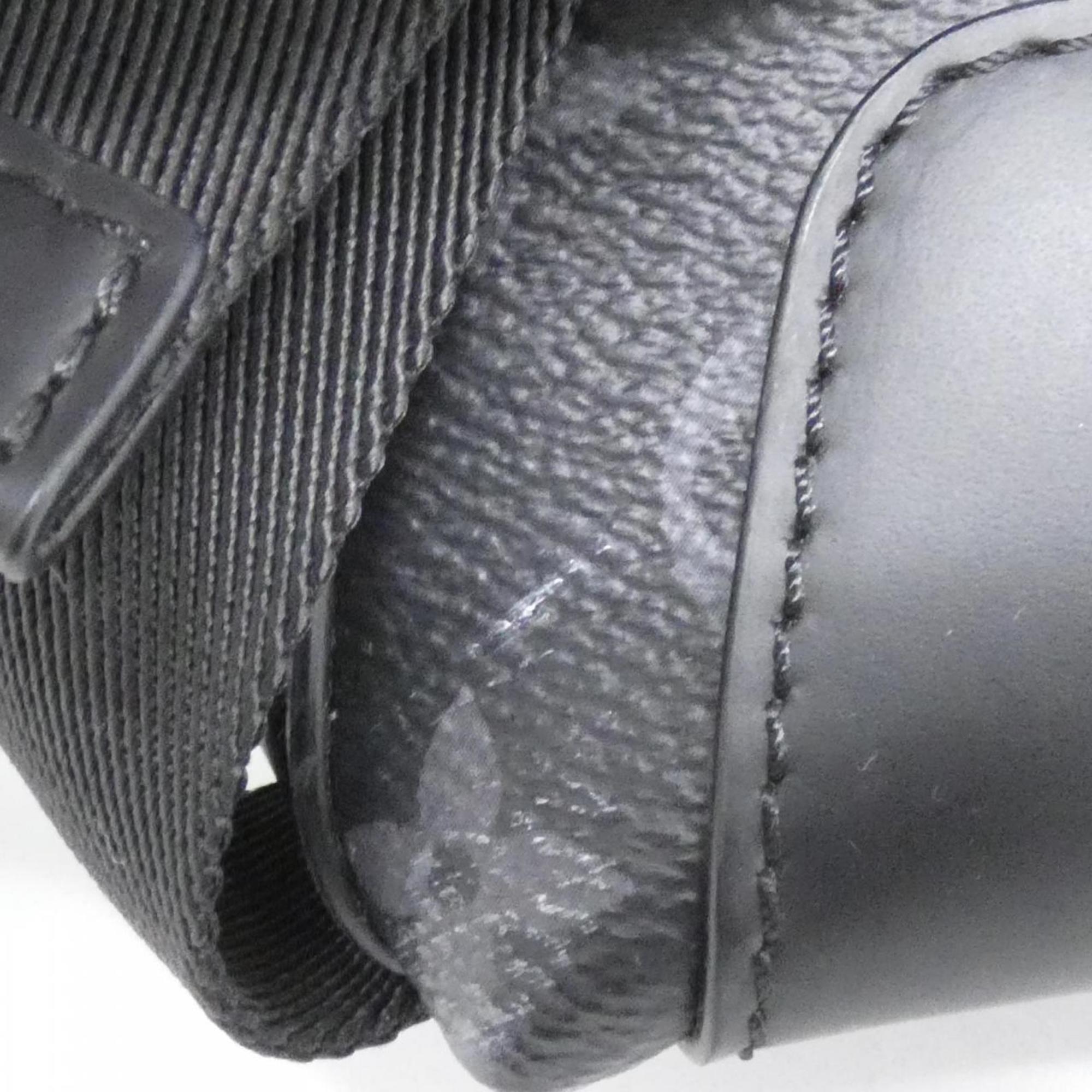 Louis Vuitton Black Coated Canvas Shoulder Bag (Pre-Owned)