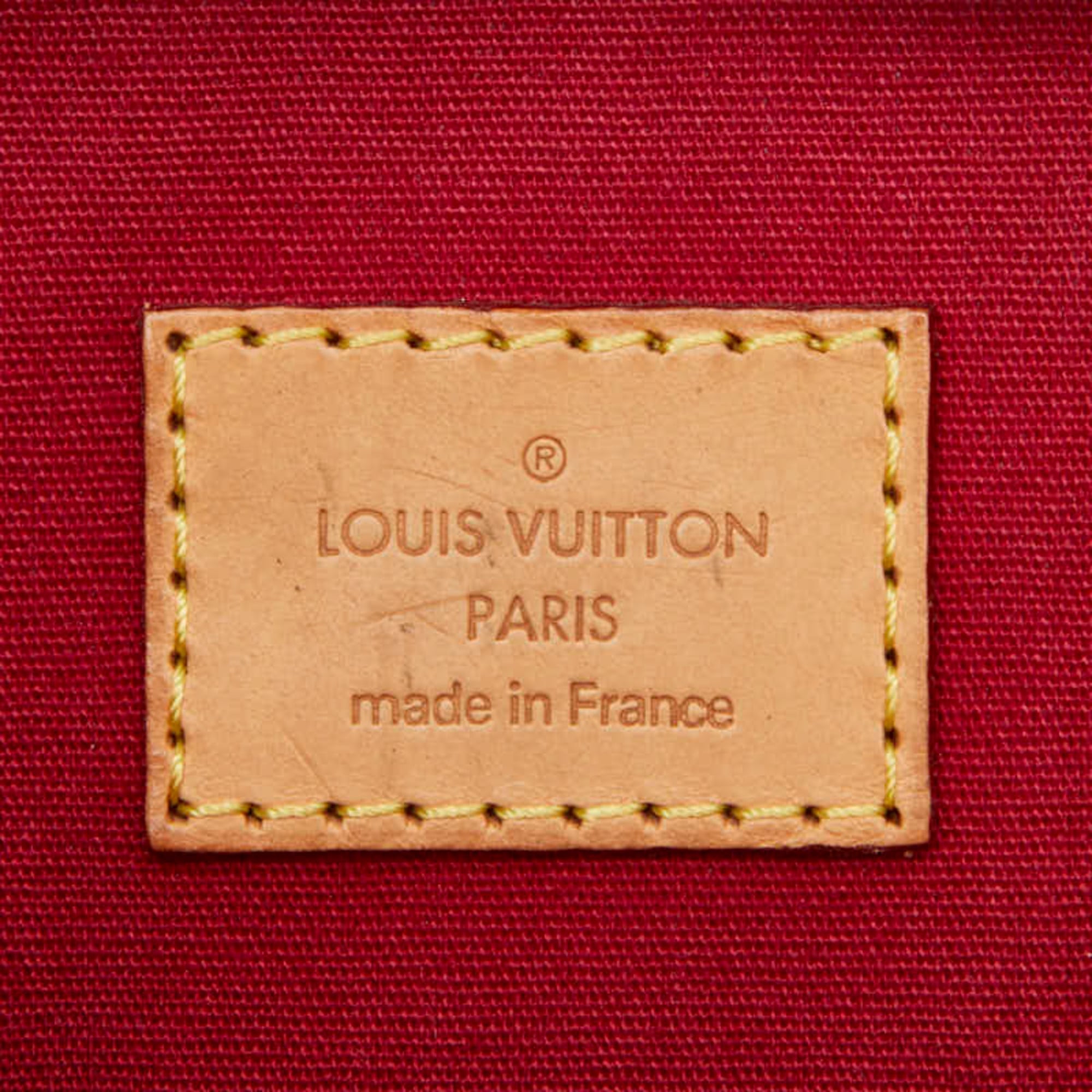 Louis Vuitton Pomme D'amour Red Color Patent Leather Handbag Tote Bag (Pre-Owned)