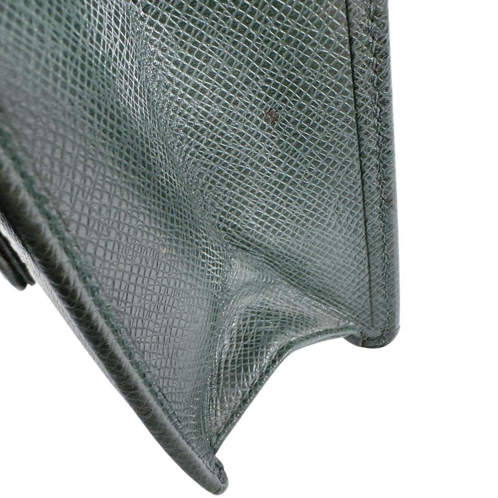 Louis Vuitton Episea Green Taiga Leather Clutch Bag (Pre-Owned)