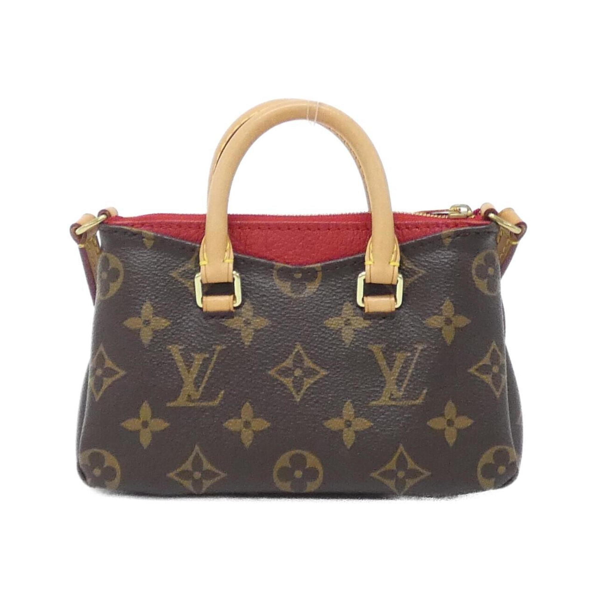 Louis Vuitton Cerise Marron Coated Canvas Leather Handbag (Pre-Owned)