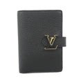 Louis Vuitton Black Leather Wallet (Bi-Fold) (Pre-Owned)