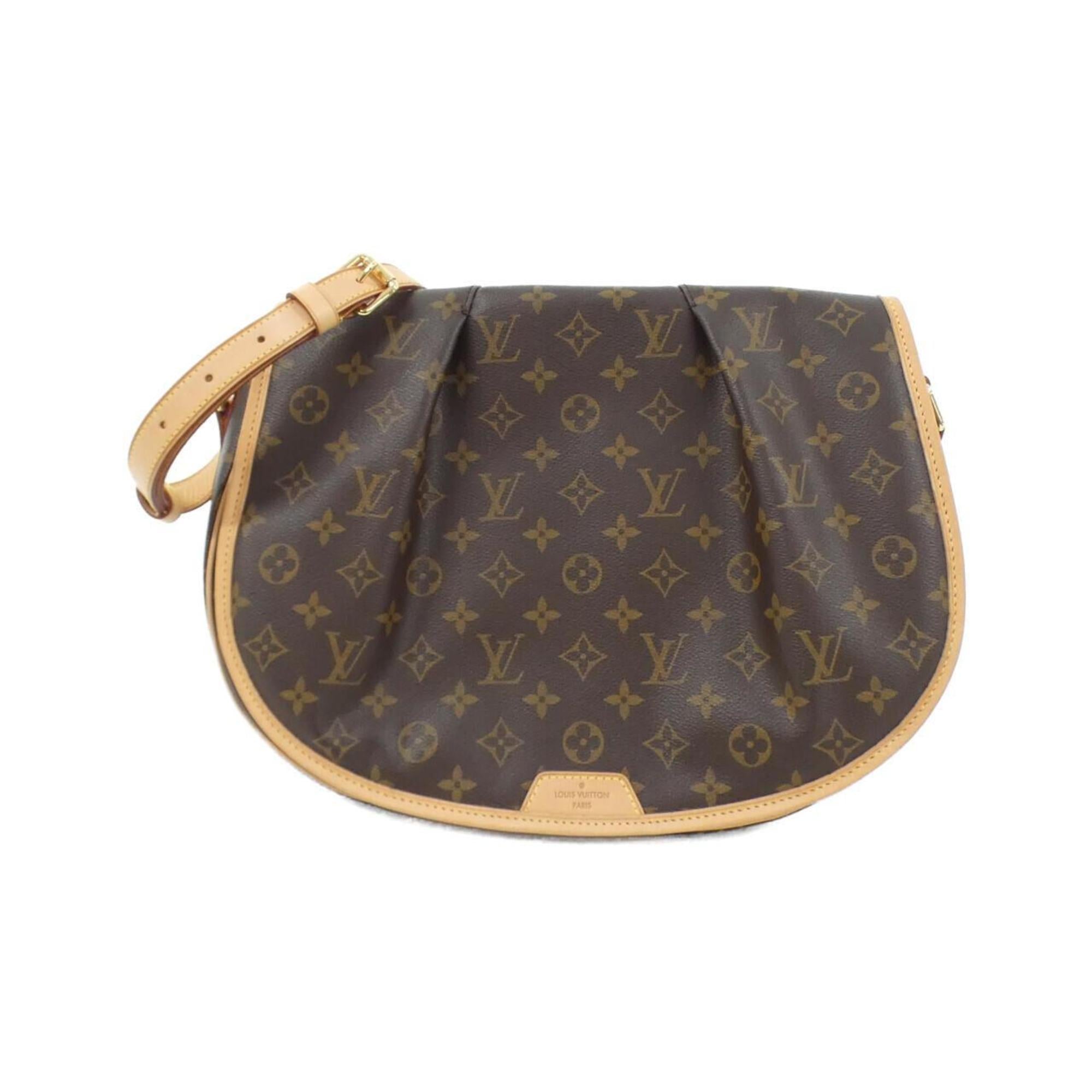Louis Vuitton Marron Coated Canvas Shoulder Bag (Pre-Owned)