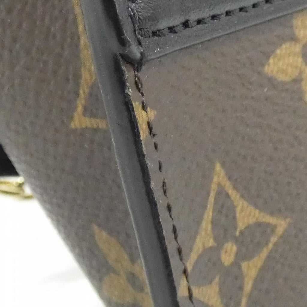 Louis Vuitton Brown Coated Canvas Leather Shoulder Bag (Pre-Owned)