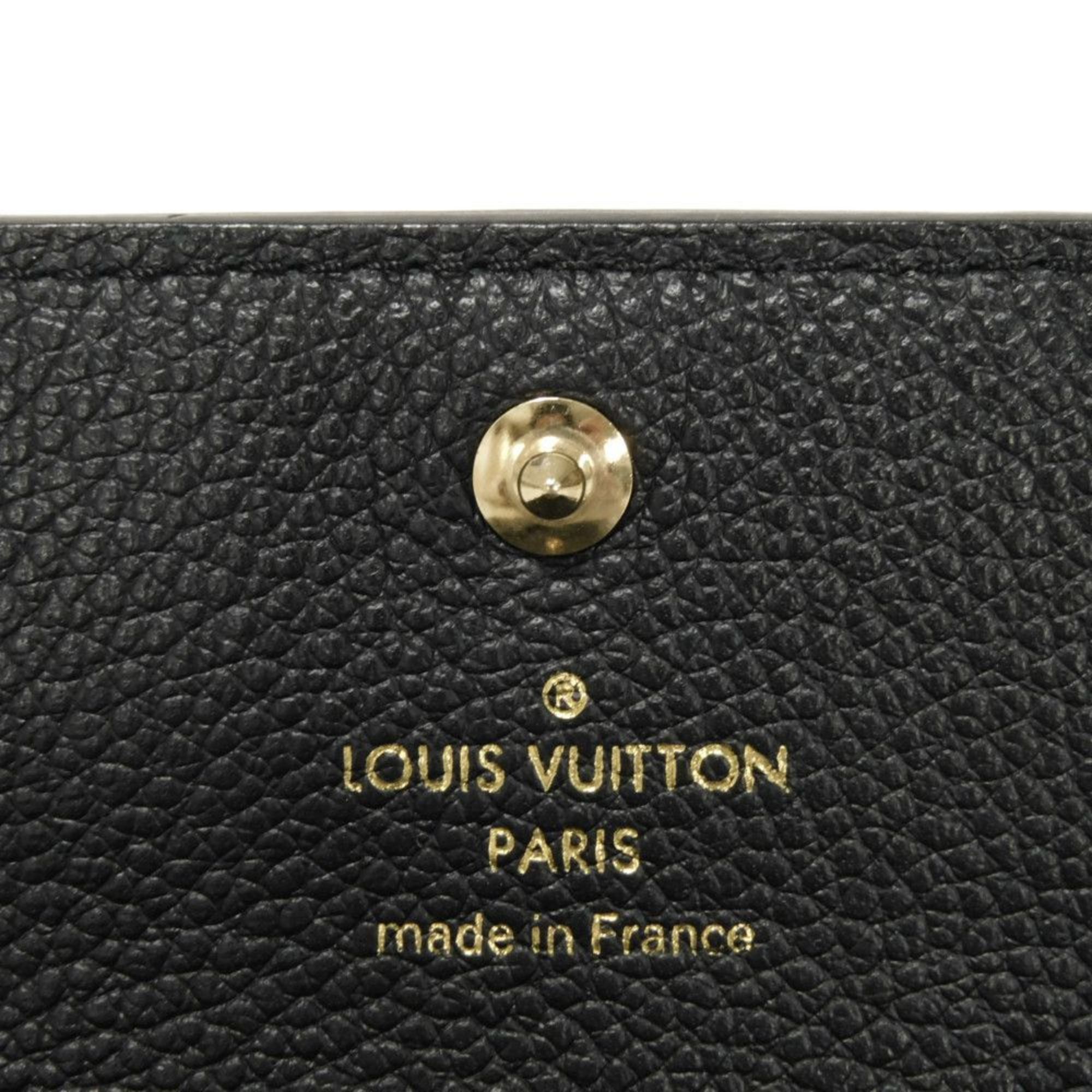 Louis Vuitton Monogram Empreinte Black Noir Monogram Empreinte Wallet (Tri-Fold) (Pre-Owned)