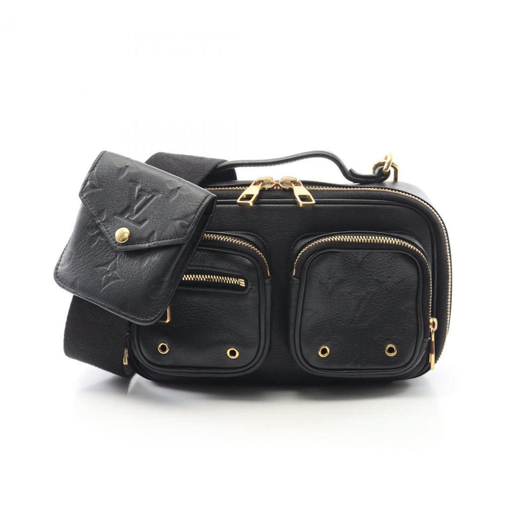 Louis Vuitton Black Noir Leather Shoulder Bag (Pre-Owned)
