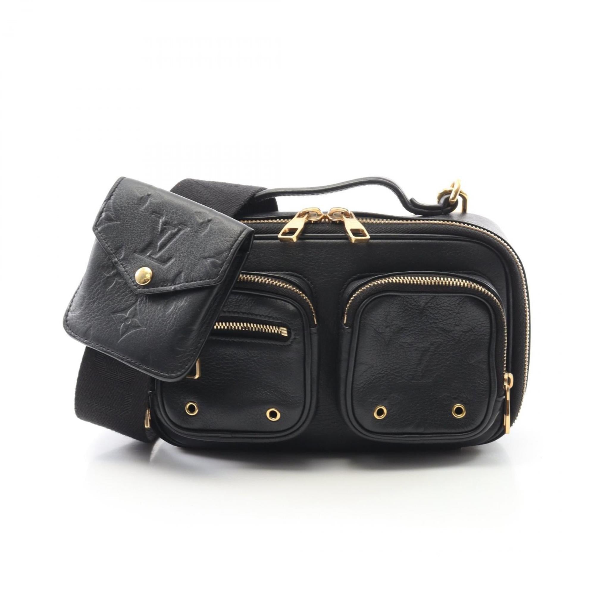 Louis Vuitton Black Noir Leather Shoulder Bag (Pre-Owned)