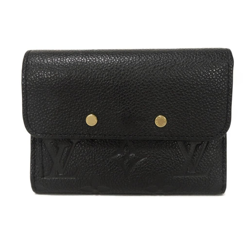 Louis Vuitton Monogram Empreinte Black Noir Monogram Empreinte Wallet (Tri-Fold) (Pre-Owned)