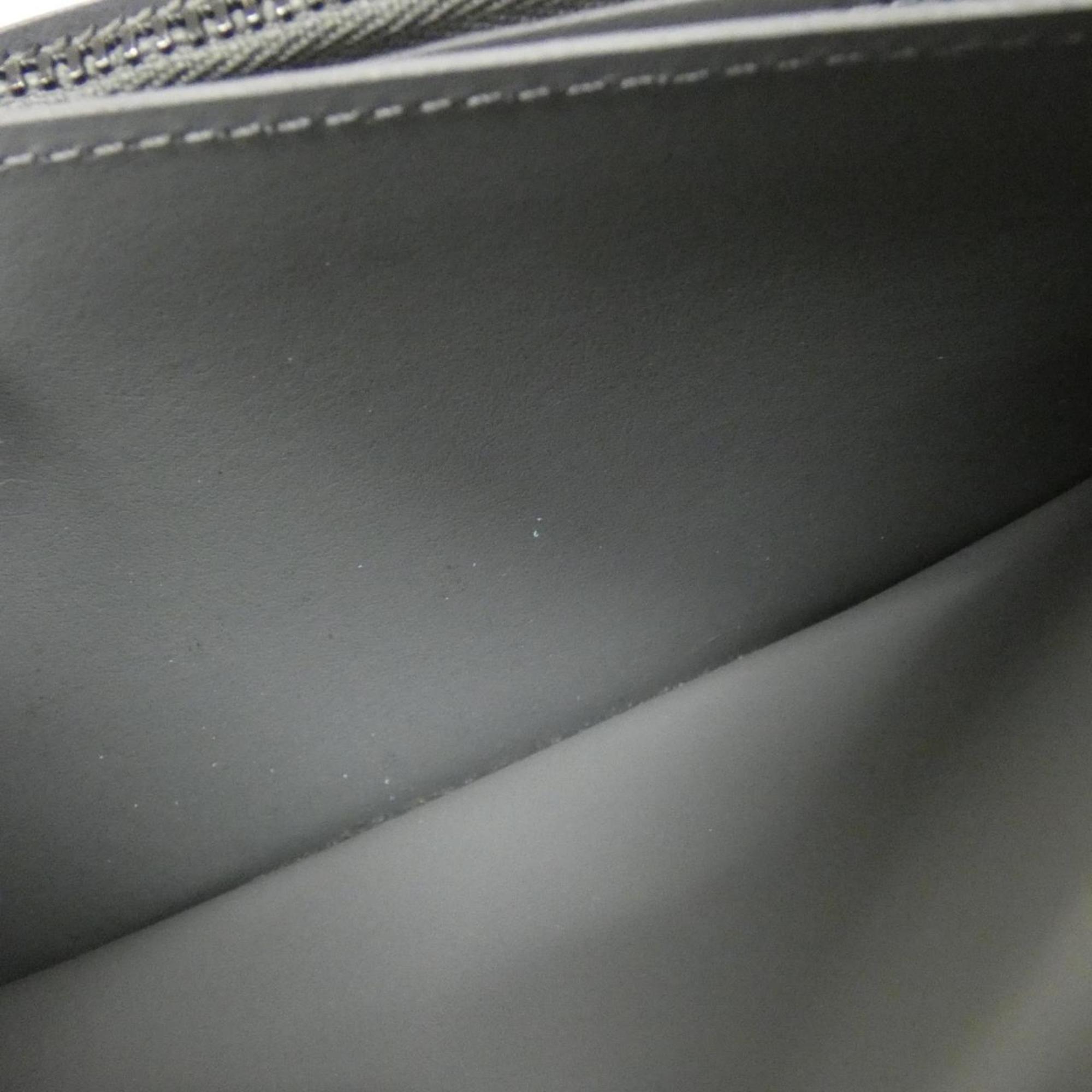 Louis Vuitton Gris Leather Long Wallet (Bi-Fold) (Pre-Owned)