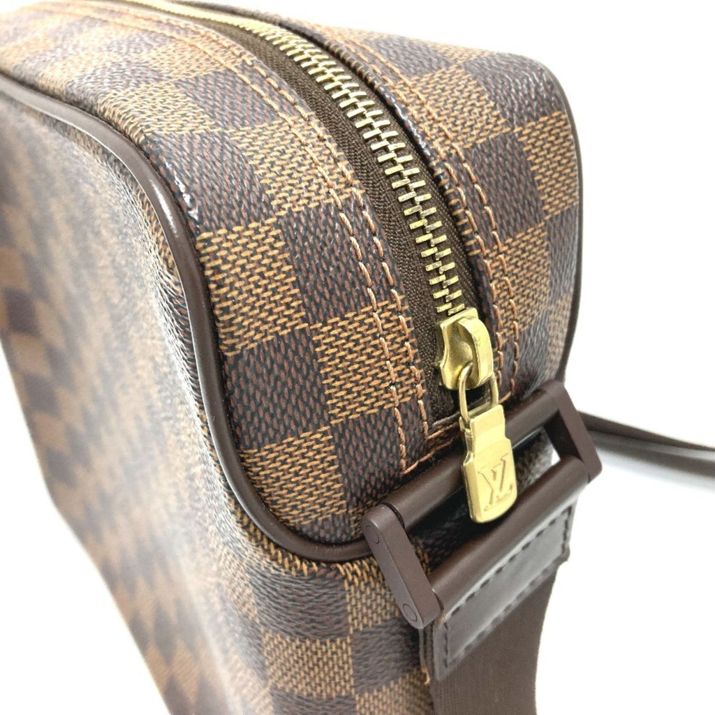 Louis Vuitton Damier Brown Ebene Damier Canvas Pochette Shoulder Bag (Pre-Owned)