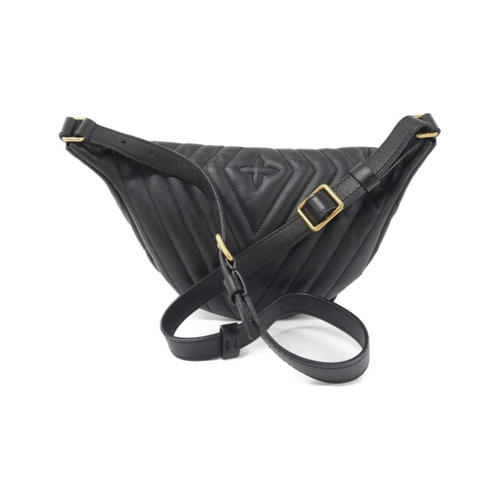 Louis Vuitton Black Leather Shoulder Bag (Pre-Owned)