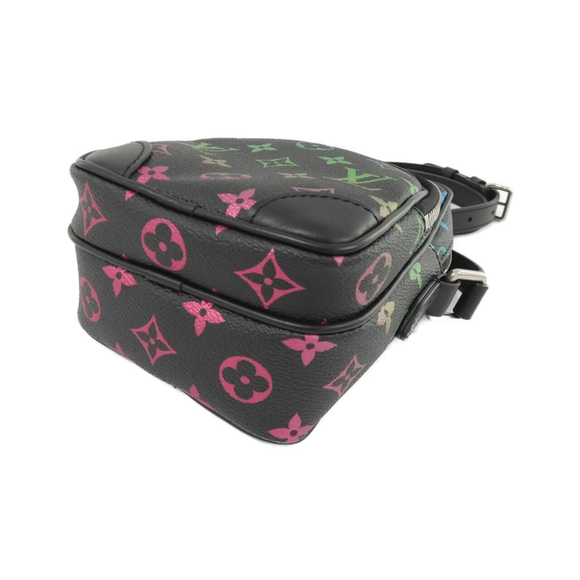 Louis Vuitton Black Coated Canvas Shoulder Bag (Pre-Owned)