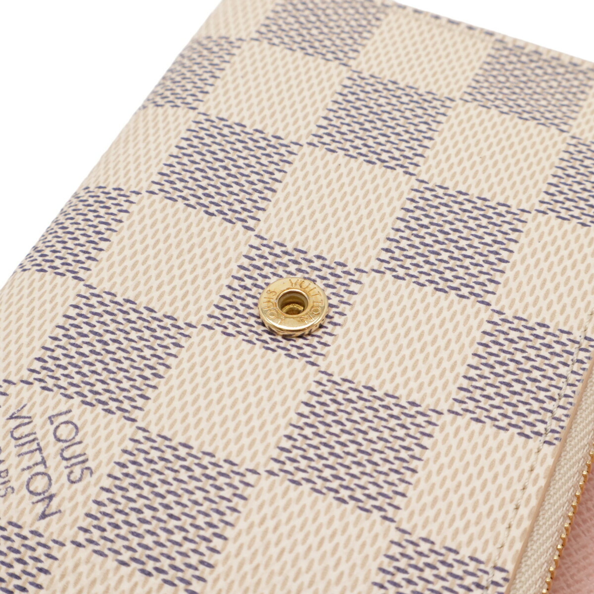 Louis Vuitton Damier Azur Ivory Damier Azur Wallet (Tri-Fold) (Pre-Owned)