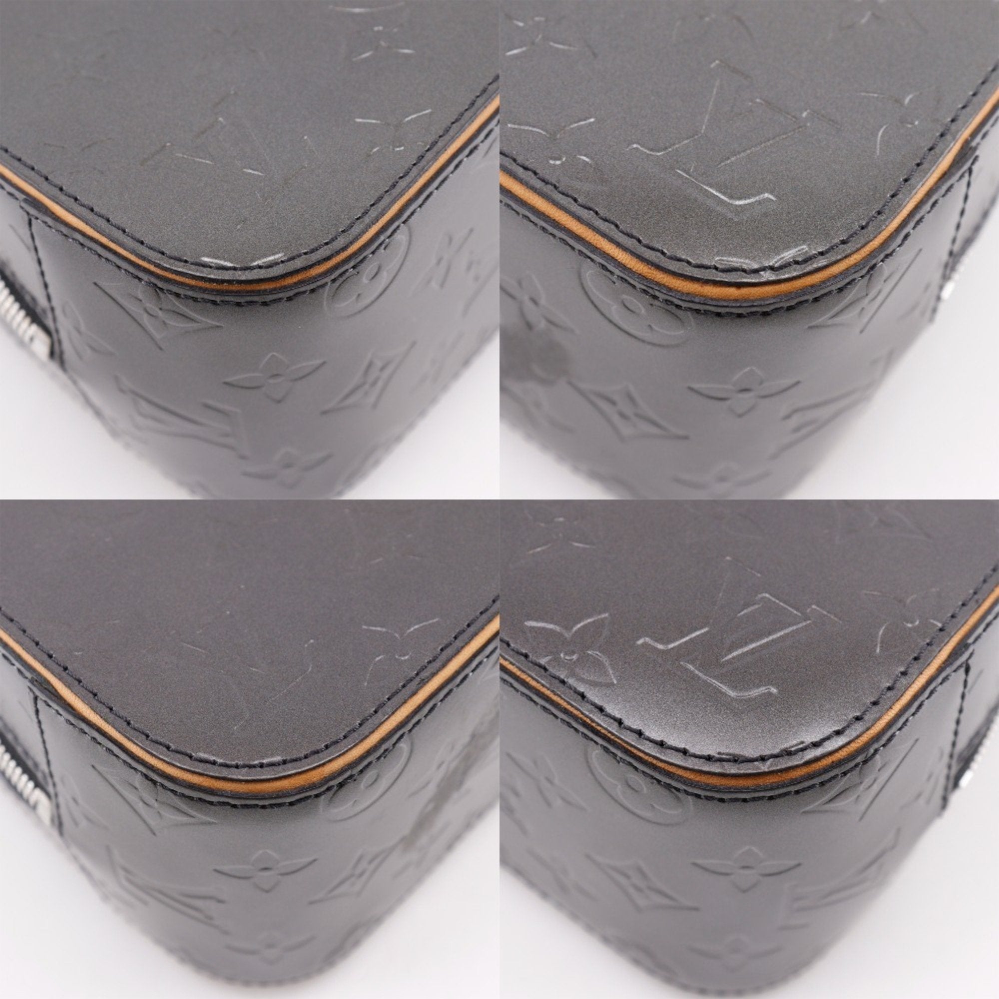 Louis Vuitton Monogram Mat Black Noir Monogram Mat Handbag (Pre-Owned)