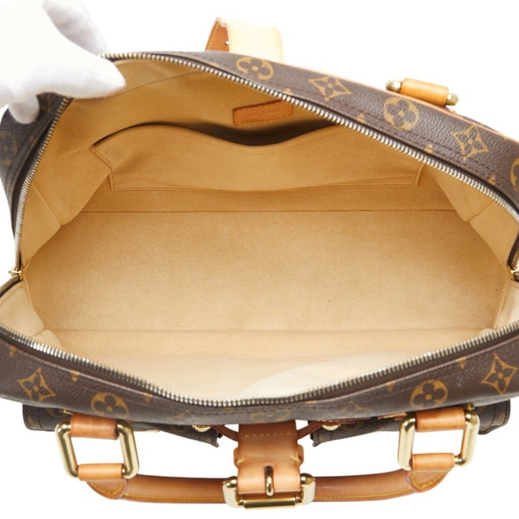 Louis Vuitton Brown Pvc Leather Boston Bag Handbag (Pre-Owned)