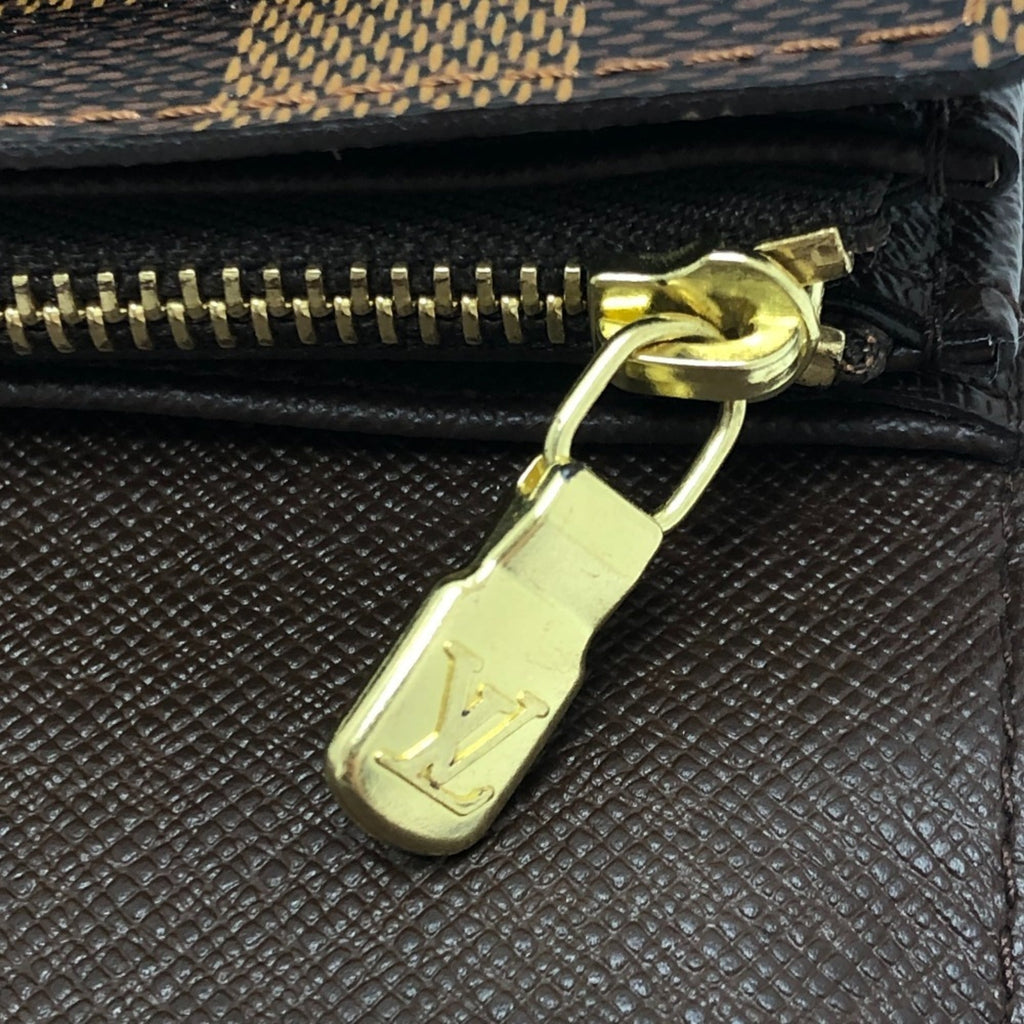Louis Vuitton Damier Brown Ebene Damier Canvas Long Wallet (Bi-Fold) (Pre-Owned)