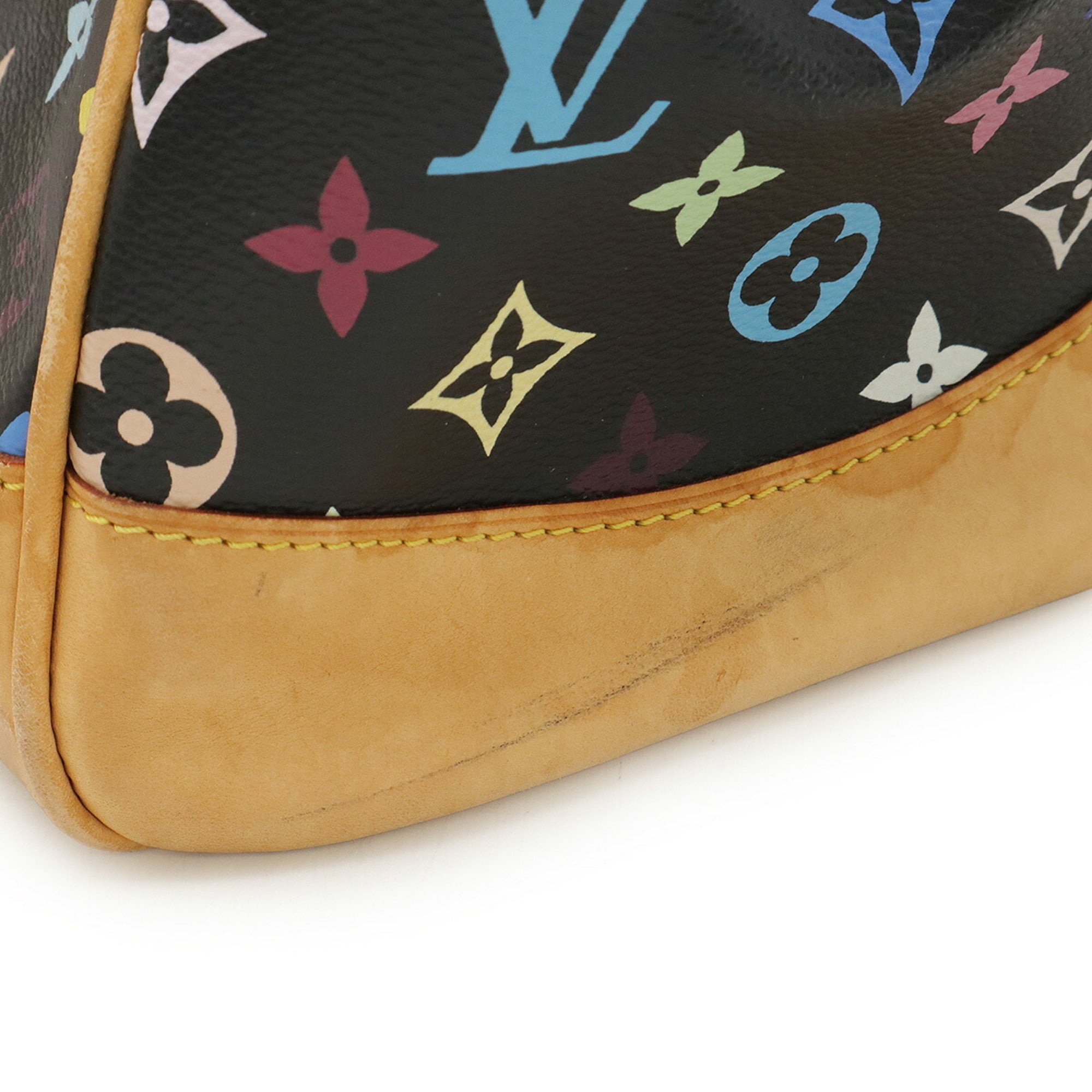Louis Vuitton Black Multi-Color Noir Monogram Multicolore Shoulder Bag (Pre-Owned)