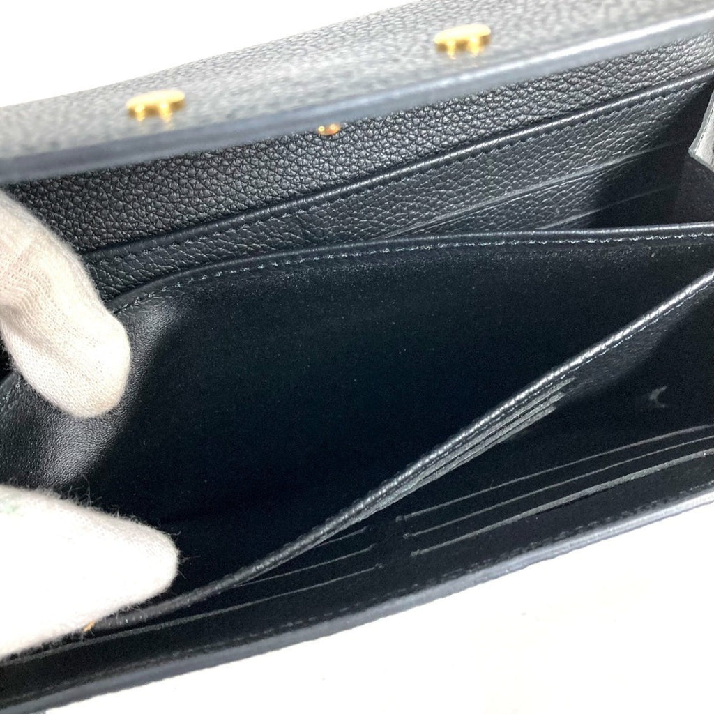Louis Vuitton Monogram Empreinte Black Noir Monogram Empreinte Long Wallet (Bi-Fold) (Pre-Owned)