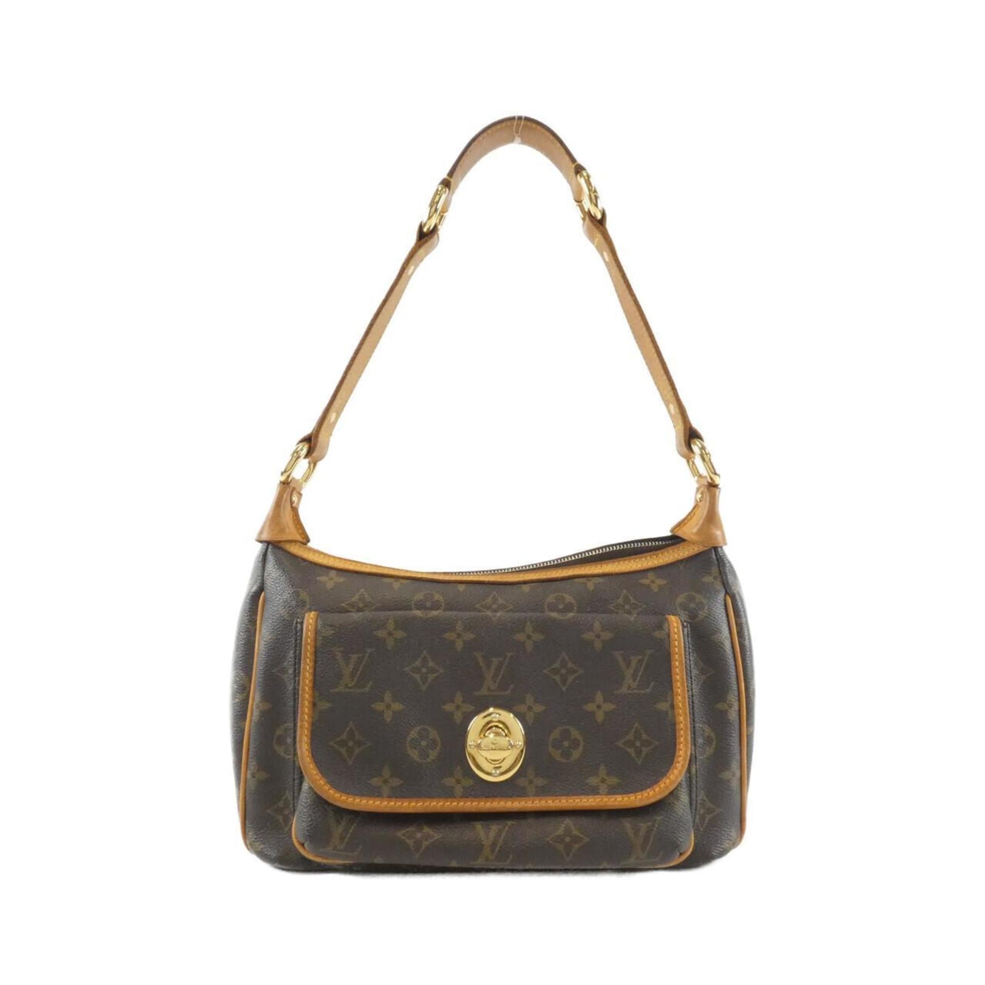 Louis Vuitton Marron Coated Canvas Shoulder Bag (Pre-Owned)