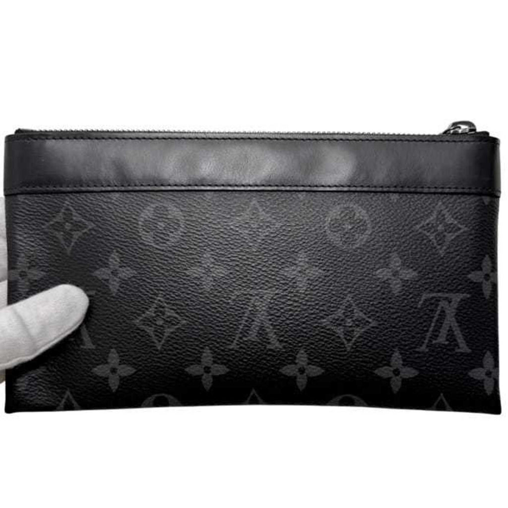 Louis Vuitton Black Monogram Eclipse Monogram Eclipse Leather Pochette Pouch (Pre-Owned)