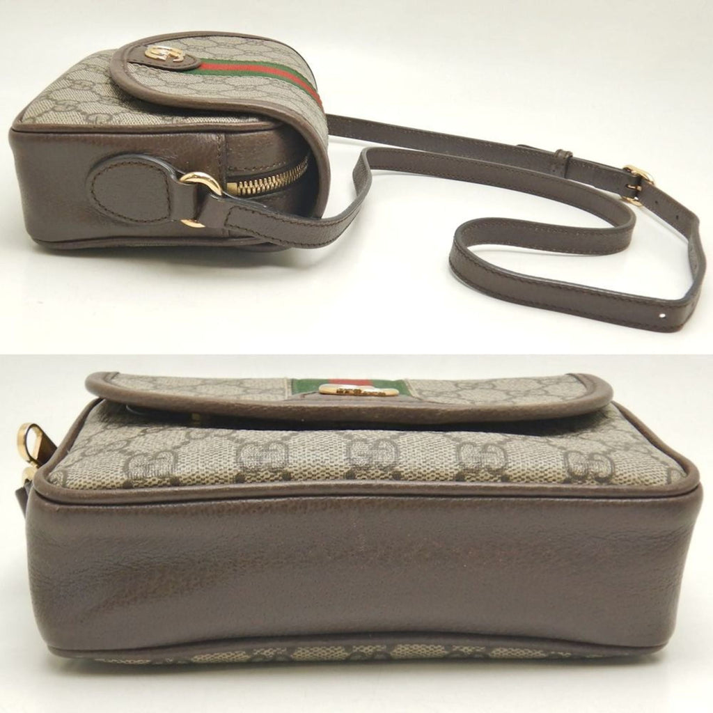 Ophidia Flap Shoulder Bag GG Coated Canvas Mini