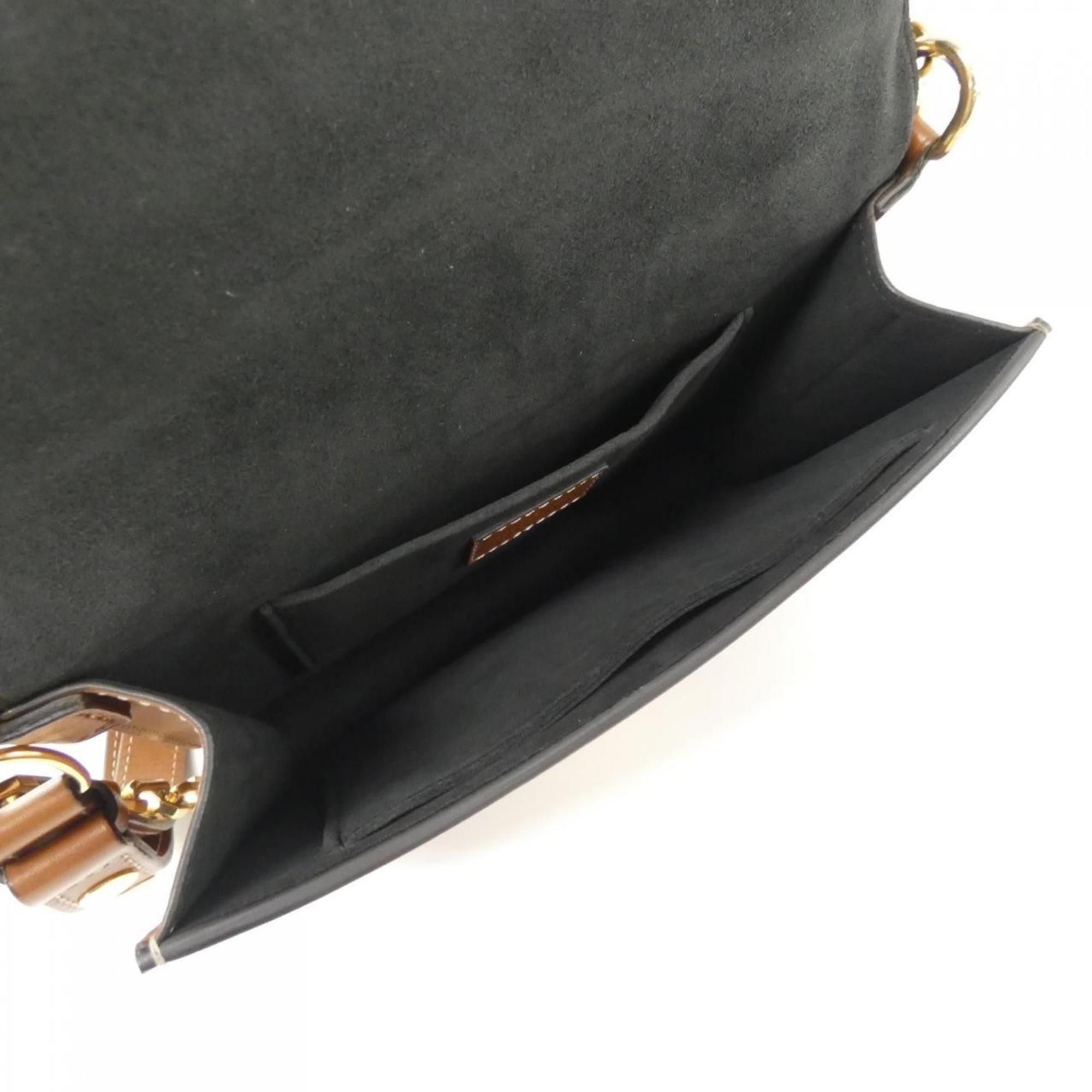 Louis Vuitton Marron Monogram Coated Canvas Shoulder Bag (Pre-Owned)