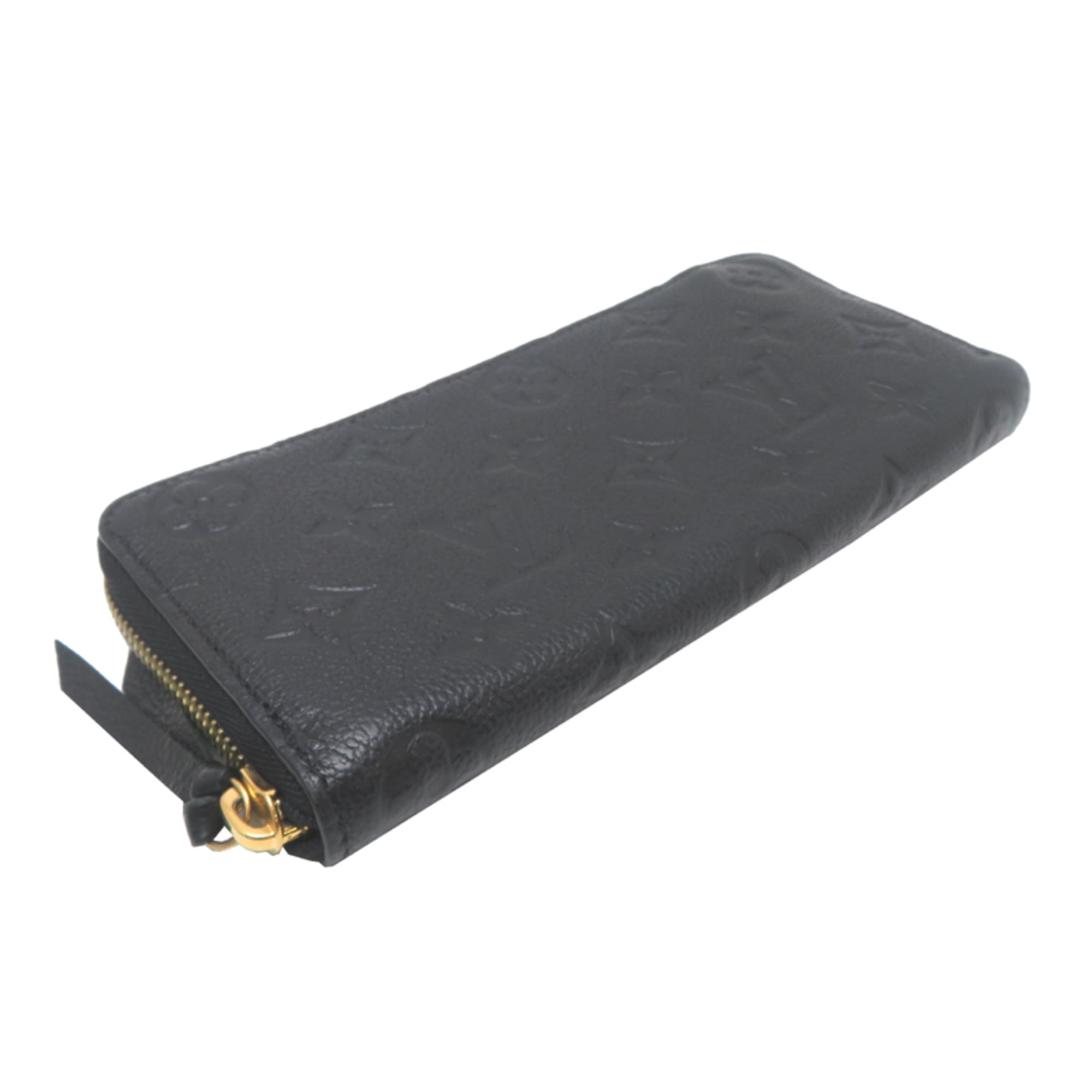 Louis Vuitton Black Noir Monogram Empreinte Long Wallet (Bi-Fold) (Pre-Owned)