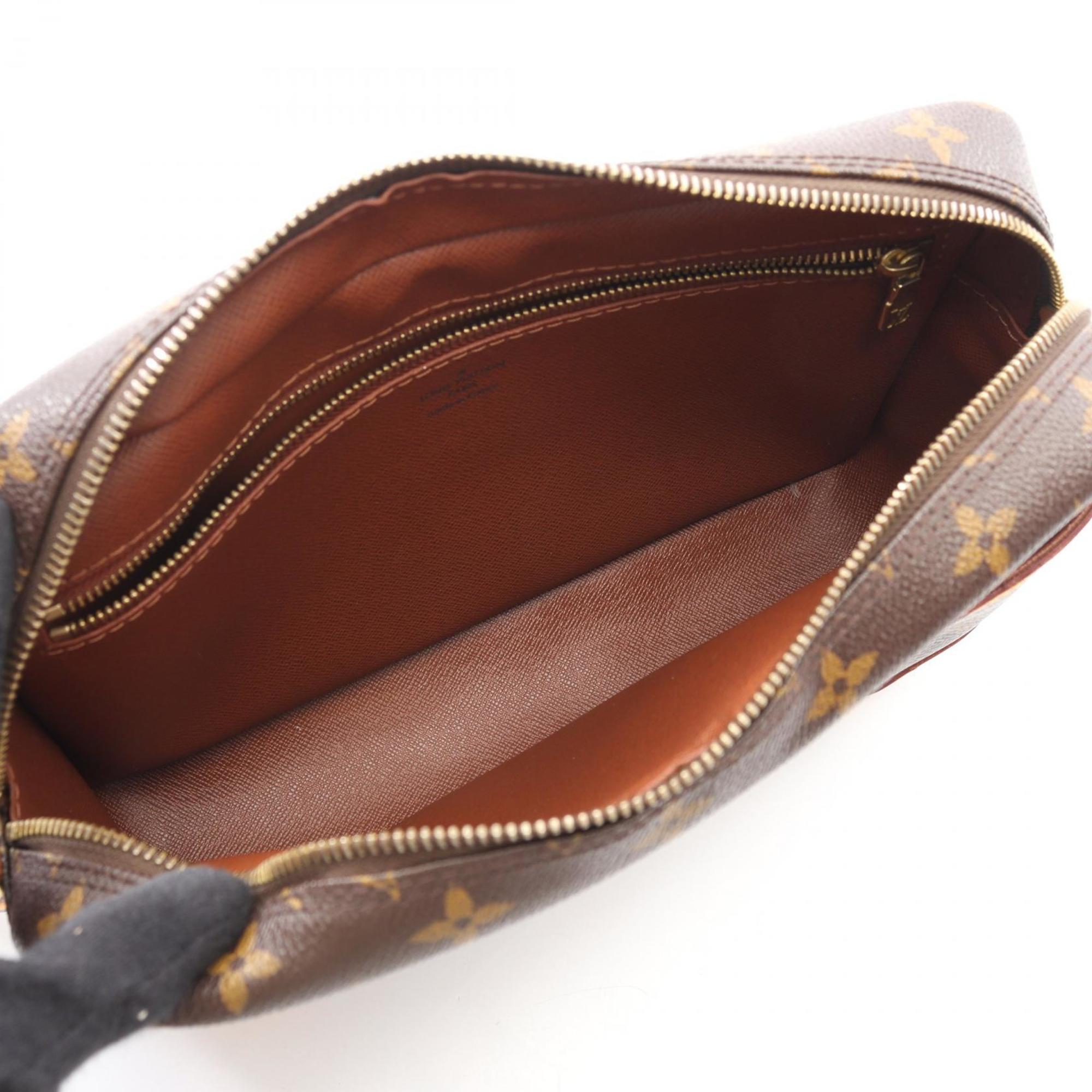 Louis Vuitton Monogram Brown Coated Canvas Leather Shoulder Bag (Pre-Owned)