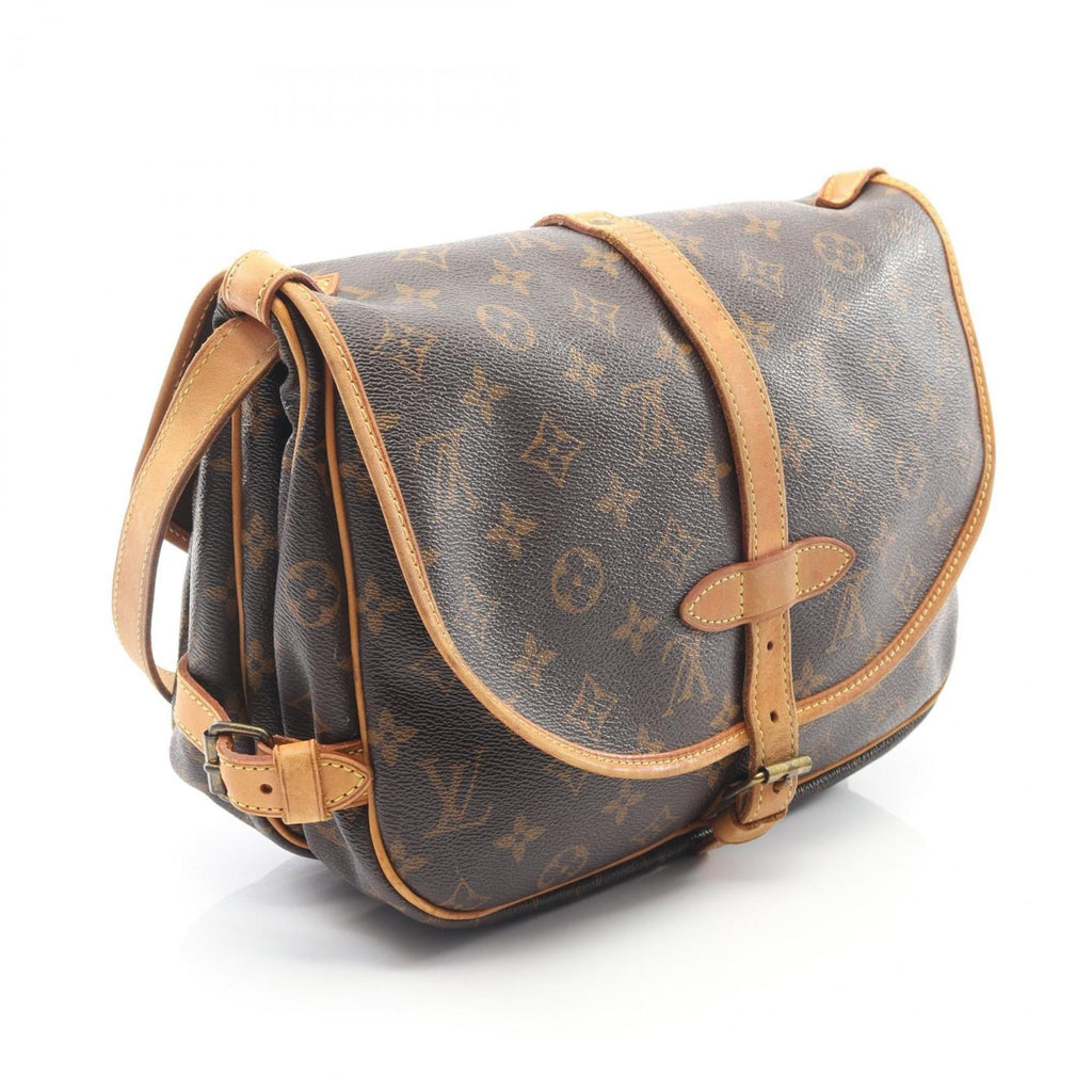 Louis Vuitton Brown Coated Canvas Monogram Leather Pvc Shoulder Bag (Pre-Owned)