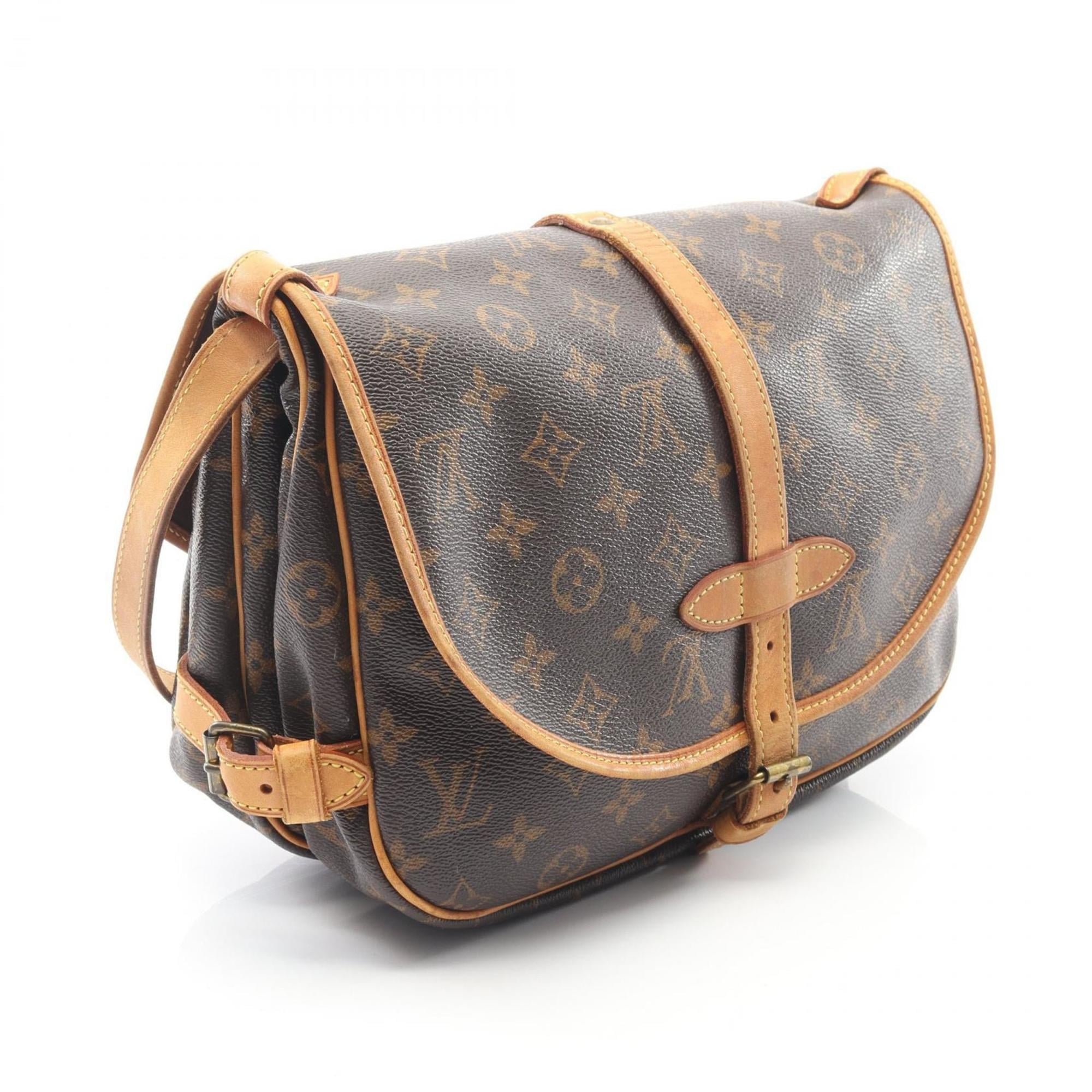 Louis Vuitton Brown Coated Canvas Monogram Leather Pvc Shoulder Bag (Pre-Owned)