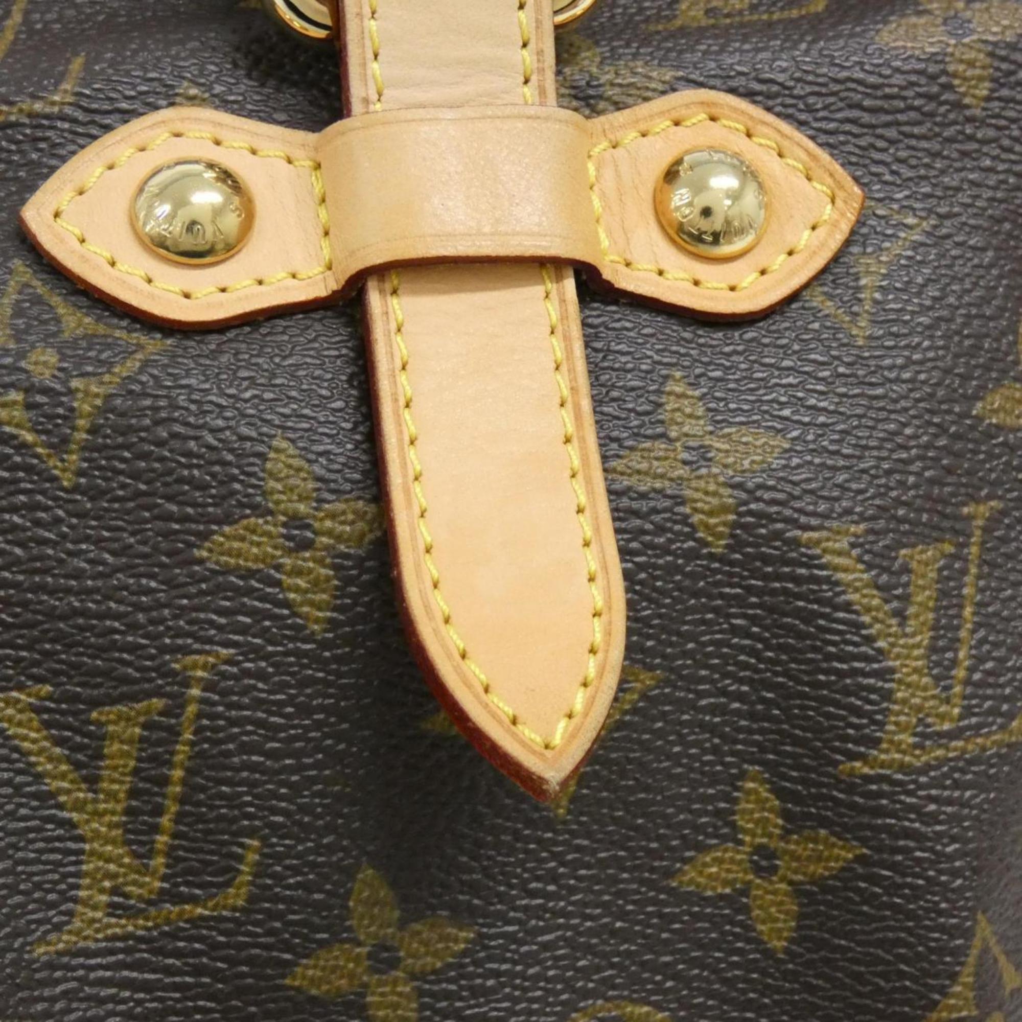 Louis Vuitton Monogram Marron Coated Canvas Handbag (Pre-Owned)