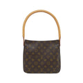 Louis Vuitton Marron Coated Canvas Shoulder Bag (Pre-Owned)