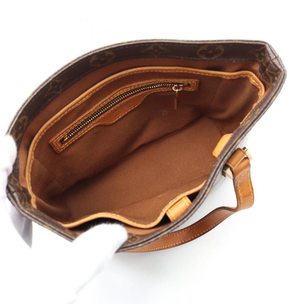 Louis Vuitton Monogram Brown Coated Canvas Leather Handbag (Pre-Owned)