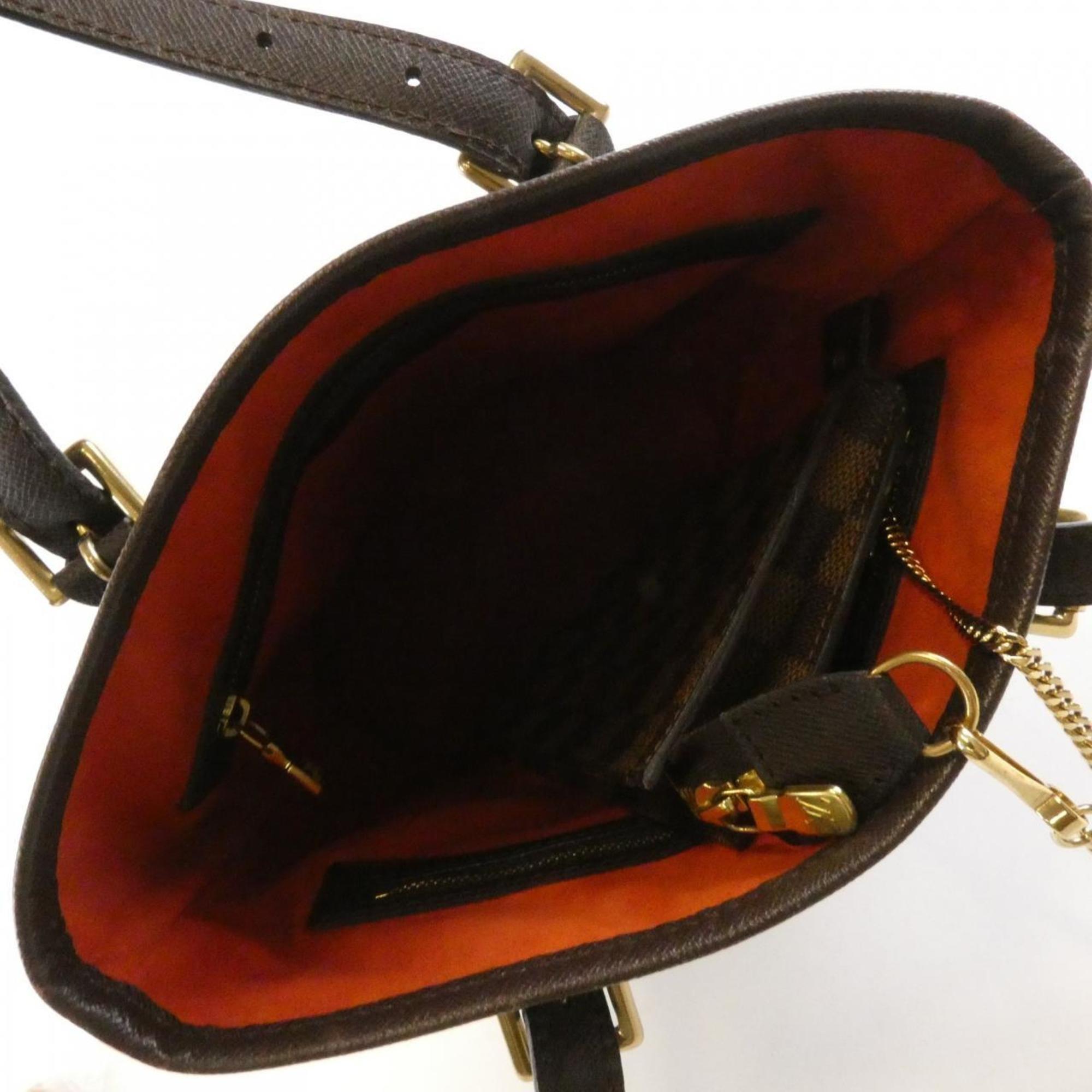 Louis Vuitton Damier Damier Canvas Ebene Damier Canvas Shoulder Bag (Pre-Owned)