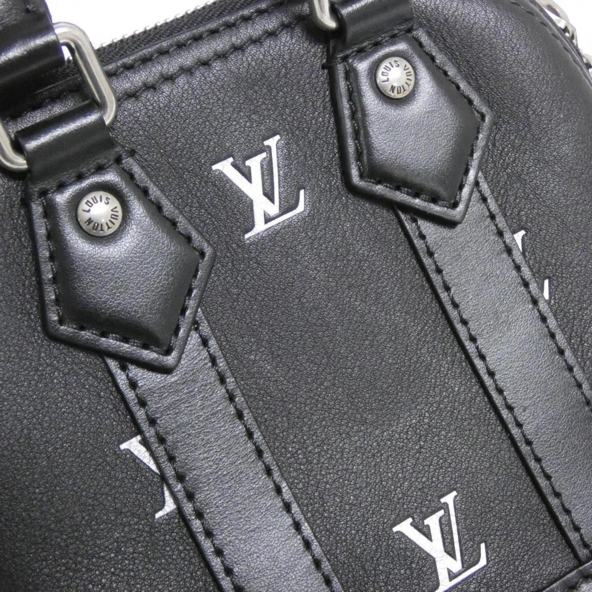 Louis Vuitton Black Leather Handbag (Pre-Owned)