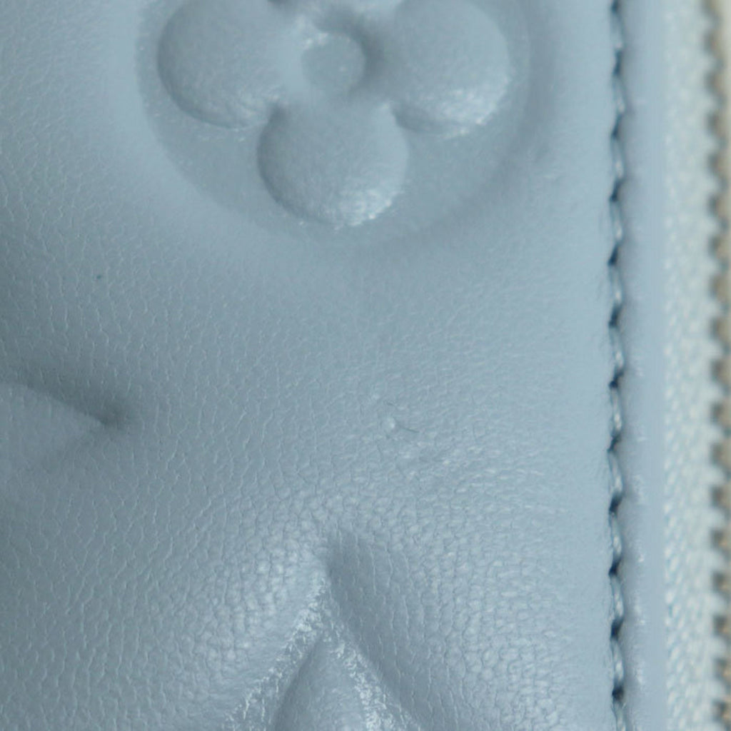 Louis Vuitton Blue Leather Long Wallet (Bi-Fold) (Pre-Owned)