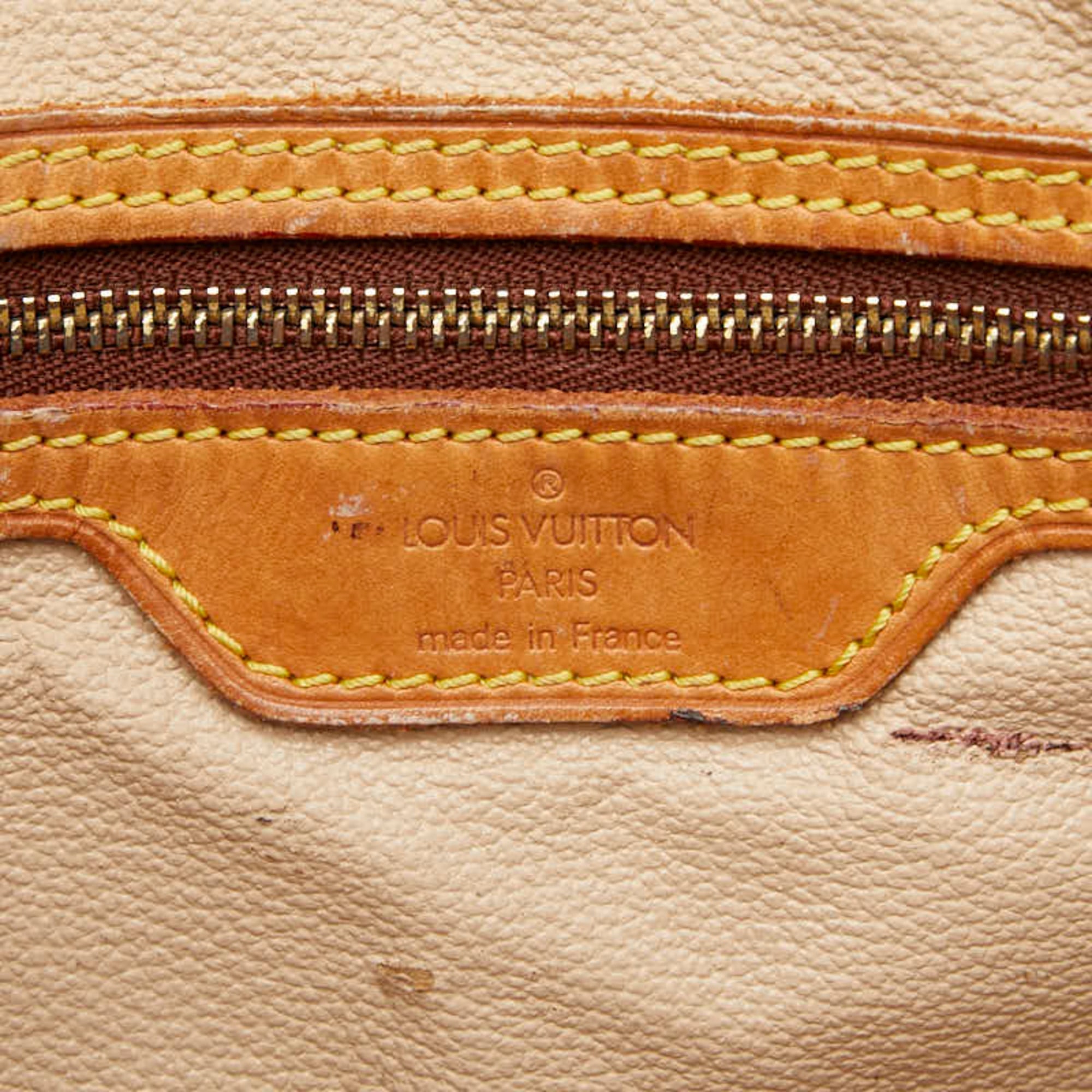 Louis Vuitton Brown Pvc Leather Shoulder Bag Tote Bag (Pre-Owned)