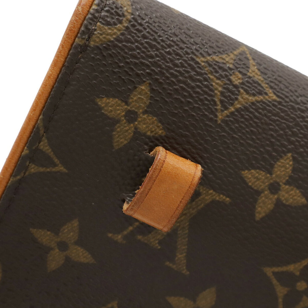 Louis Vuitton Brown Monogram White Monogram Clutch Bag Pochette Pouch (Pre-Owned)