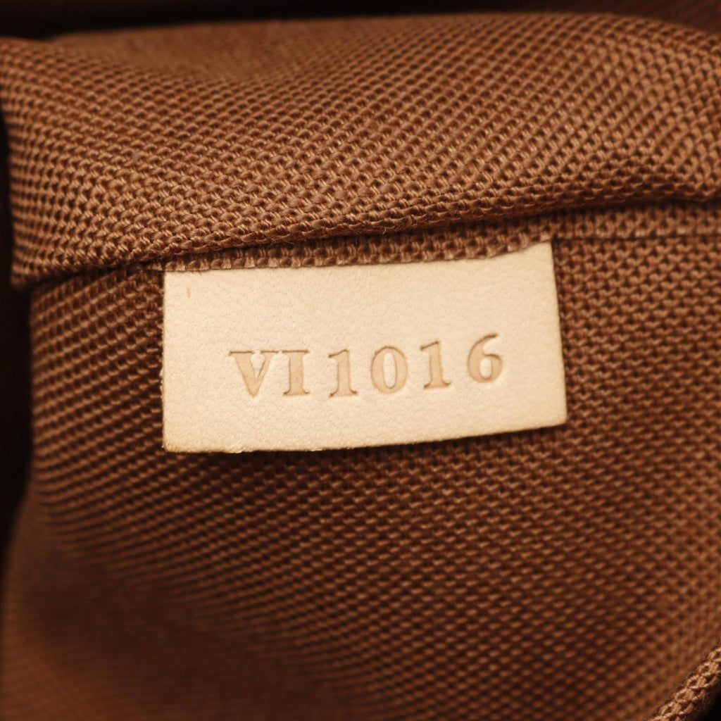 Louis Vuitton Brown Coated Canvas Leather Tote Bag (Pre-Owned)