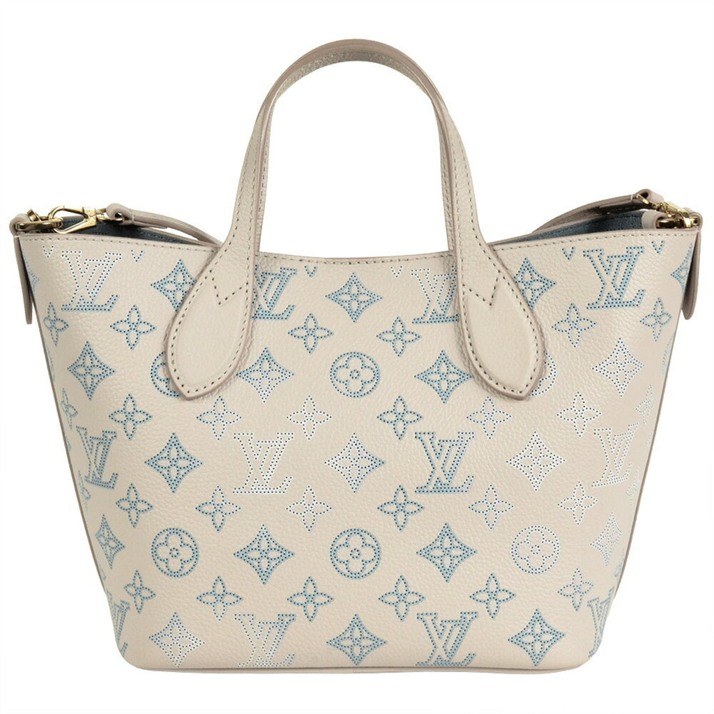 Louis Vuitton Beige Ivory Monogram Mahina Leather Handbag (Pre-Owned)