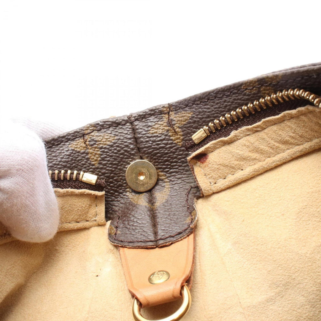 Louis Vuitton Monogram Brown Coated Canvas Leather Shoulder Bag (Pre-Owned)