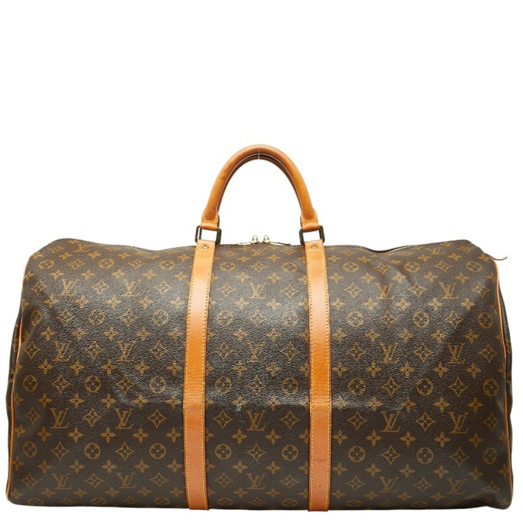 Louis Vuitton Brown Pvc Leather Boston Bag (Pre-Owned)