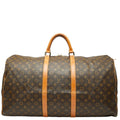Louis Vuitton Brown Pvc Leather Boston Bag (Pre-Owned)