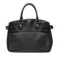 Louis Vuitton Black Noir Leather Handbag Tote Bag (Pre-Owned)