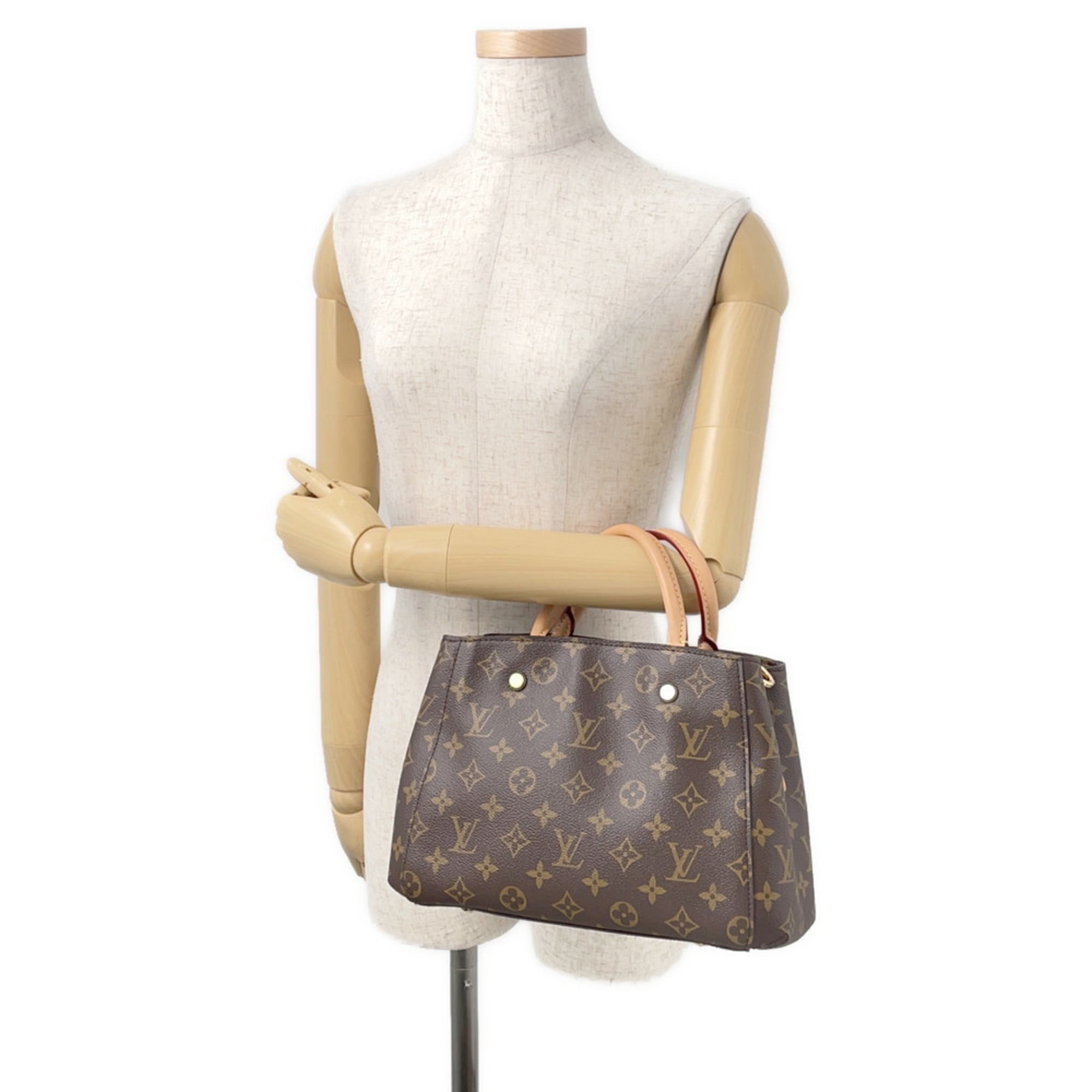 Louis Vuitton Bordeaux Monogram Monogram Leather Handbag Shoulder Bag (Pre-Owned)