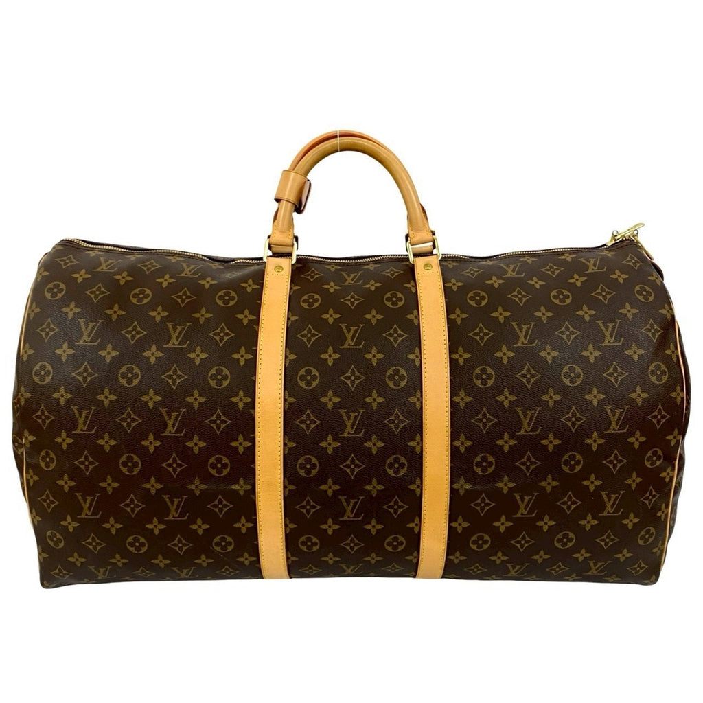 Louis Vuitton Brown Leather Pvc Boston Bag Handbag (Pre-Owned)