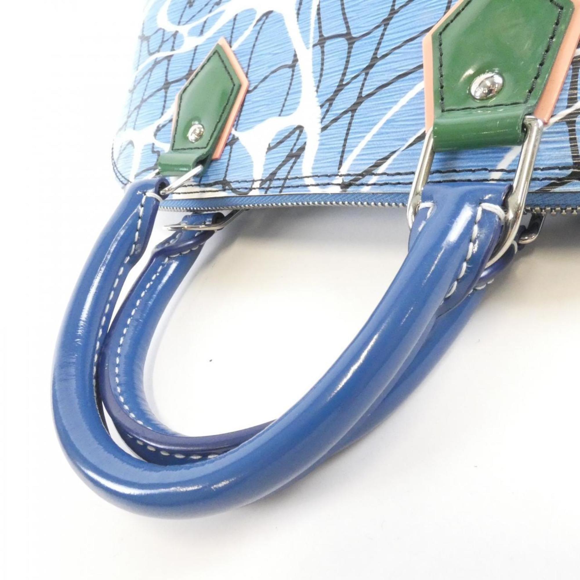 Louis Vuitton Blue Leather Handbag (Pre-Owned)