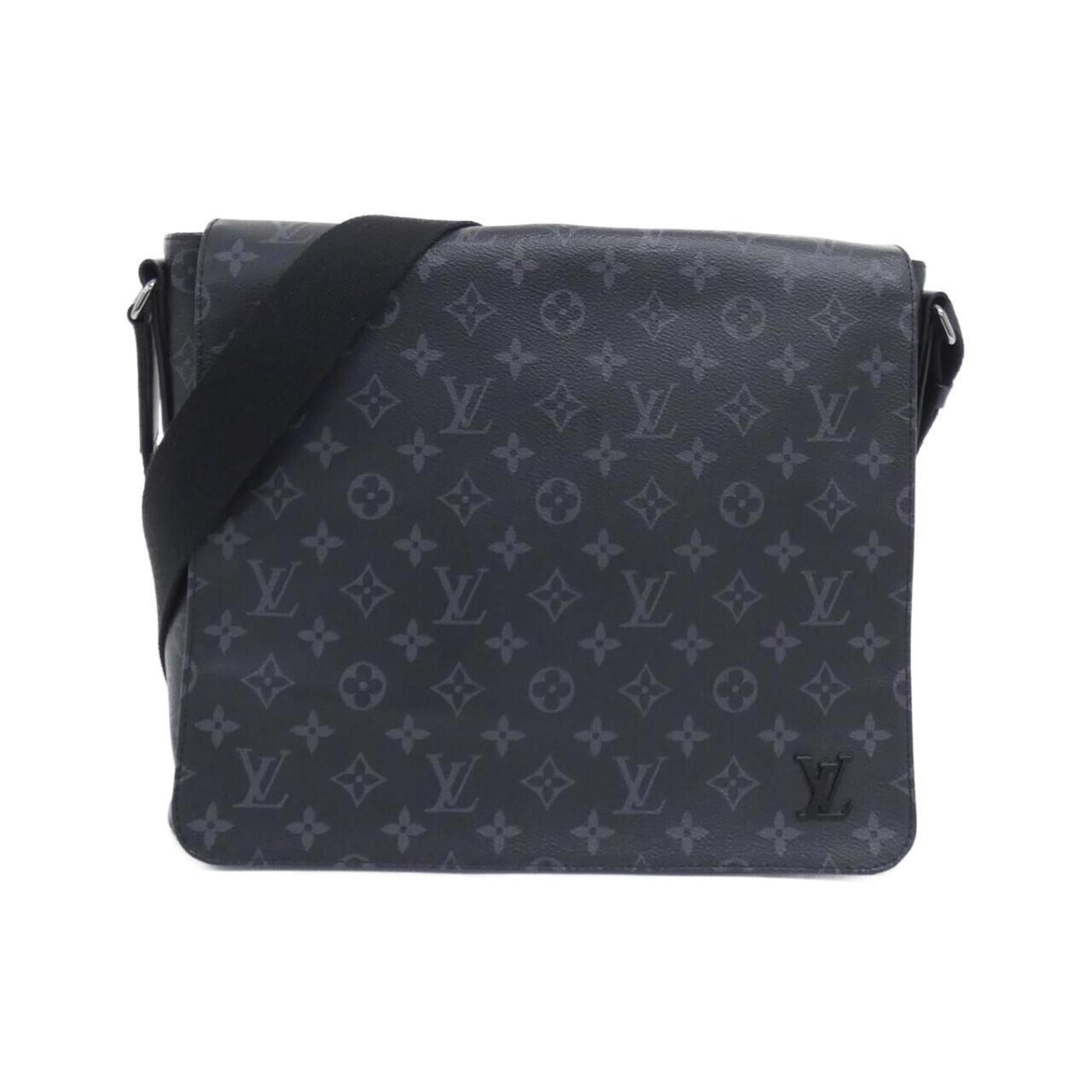 Louis Vuitton Monogram Eclipse Black Coated Canvas Shoulder Bag (Pre-Owned)