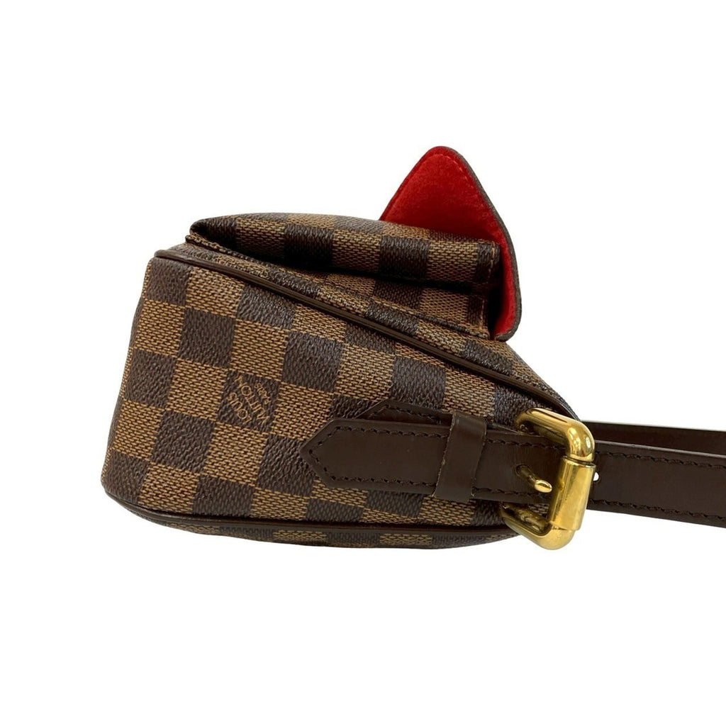 Louis Vuitton Brown Leather Pvc Shoulder Bag Tote Bag (Pre-Owned)