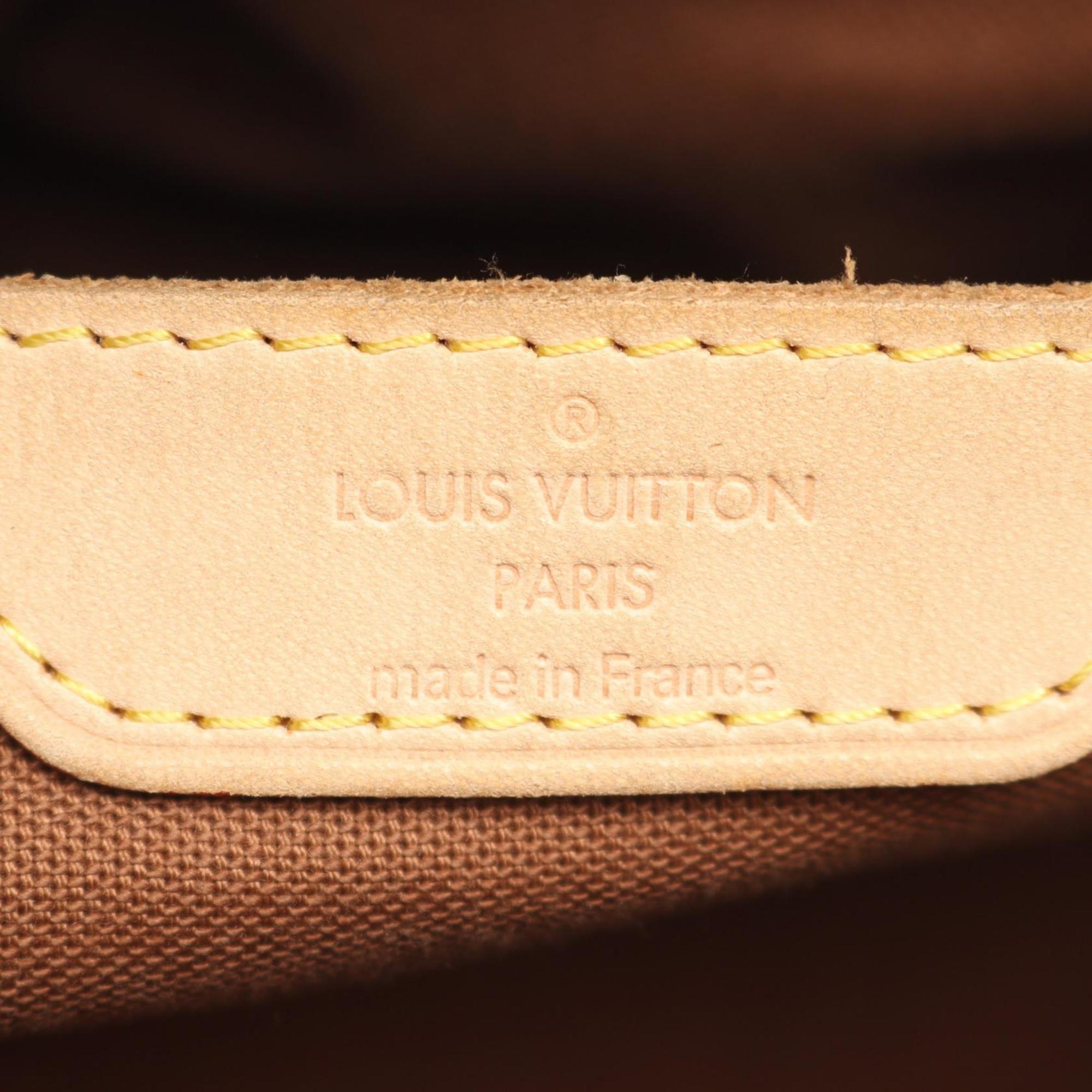 Louis Vuitton Brown Pvc Coated Canvas Leather Shoulder Bag (Pre-Owned)