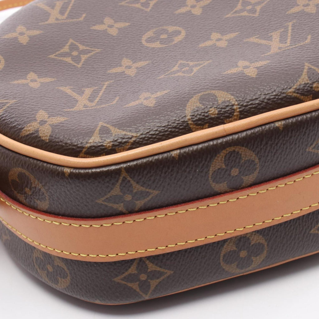 Louis Vuitton Monogram Brown Coated Canvas Leather Shoulder Bag (Pre-Owned)